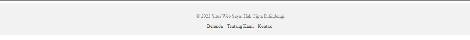 Menyisipkan Footer ke Setiap Halaman