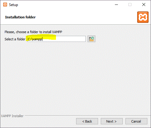 proses instal php dengan xampp