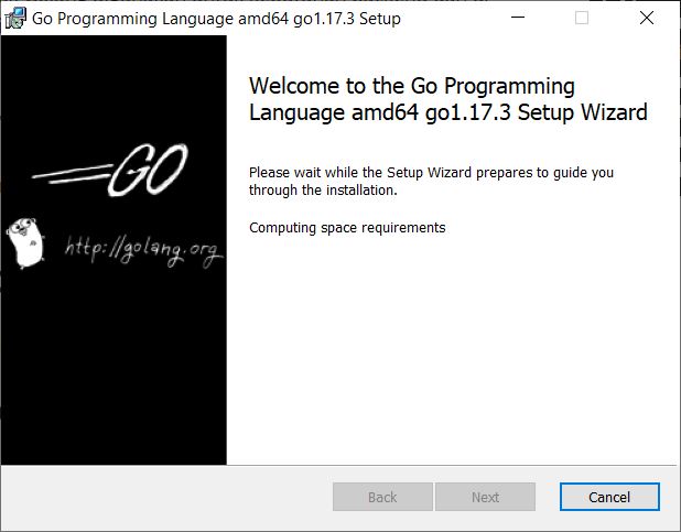 loading install golang