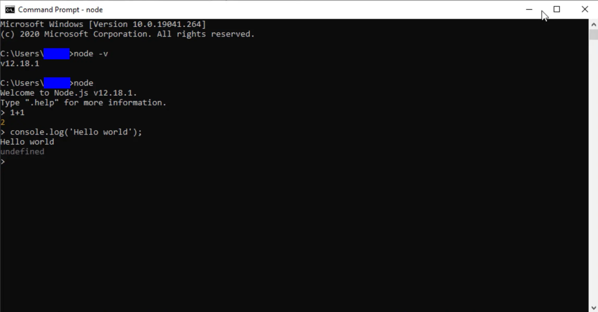 repl cmd NodeJS di windows