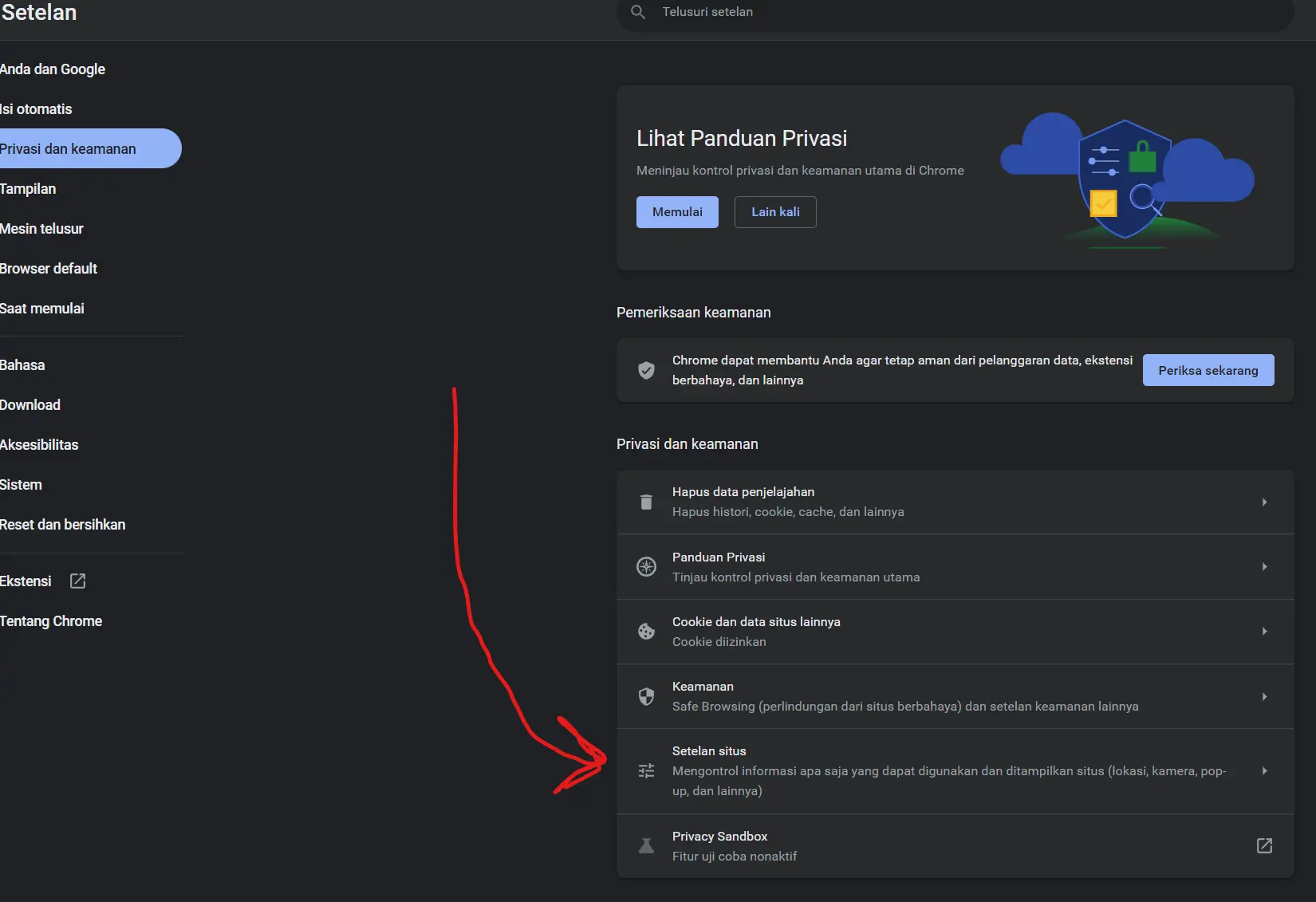 tutorial javascript cara mengaktifkan javascript di chrome